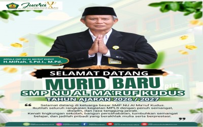 Selamat Datang Murid Baru Tahun Ajaran 2026/2027